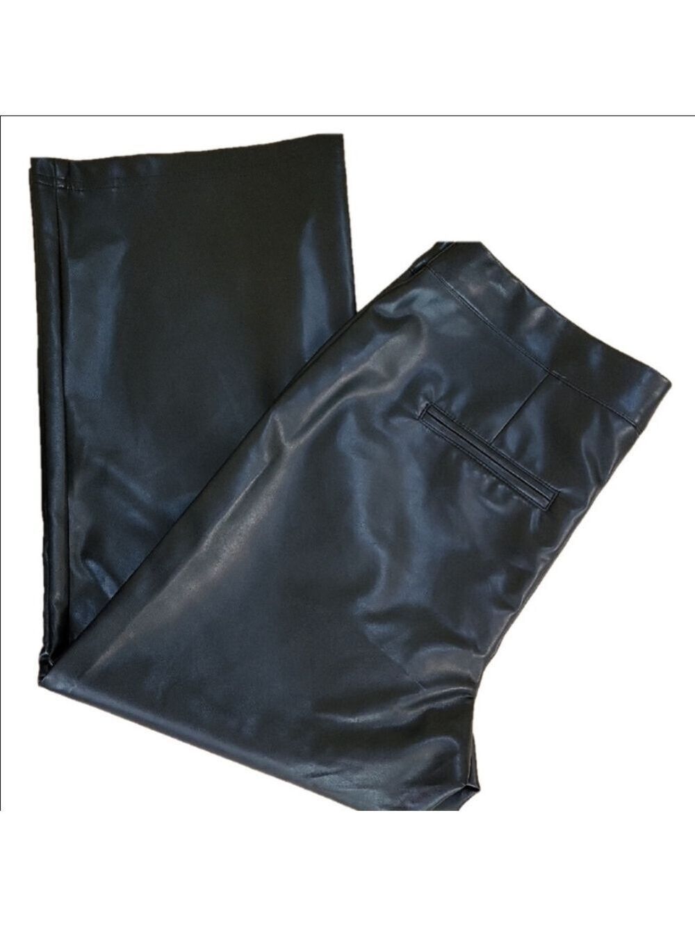 Bagatelle Black Faux Leather Pants Size L EUC